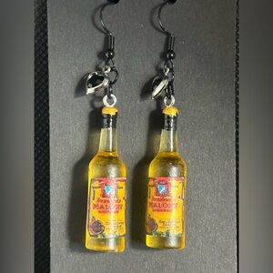 Handmadee SGC619 Malort mini bottle earrings